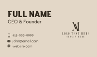 Paralegal M & A Monogram Business Card Design