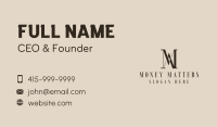 Paralegal M & A Monogram Business Card Design