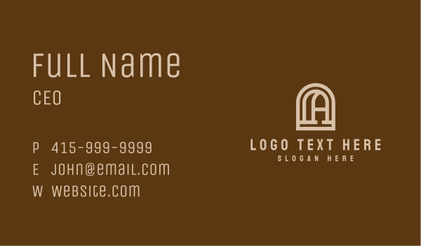 Premium Corporate Letter A Business Card Design Image Preview