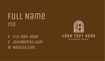 Premium Corporate Letter A Business Card Image Preview