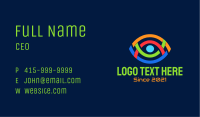 Colorful Geometric Eye Business Card Image Preview