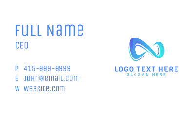 Modern Infinity Business Business Card Image Preview