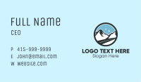 Outdoor Mountain Peak  Business Card Image Preview