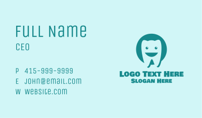Happy Tooth Dentist Business Card