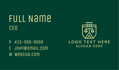 Judiciary Law Firm  Business Card