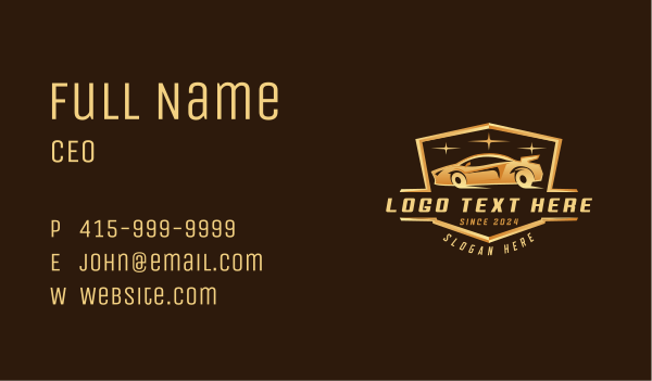 Luxury Car Dealership Business Card Design Image Preview