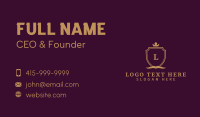 Book Crown Shield Firm Business Card Preview