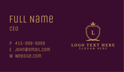 Book Crown Shield Firm Business Card Image Preview