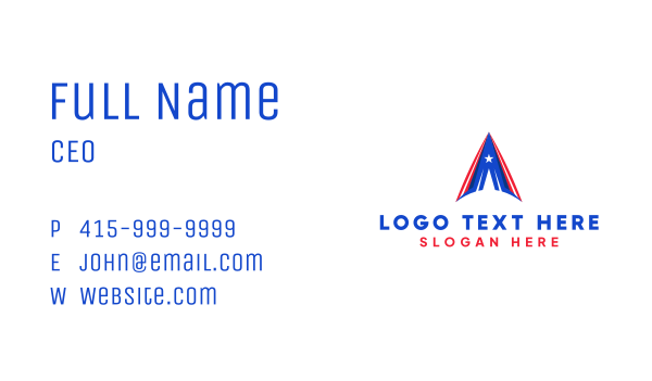 Business Star Letter A Business Card Design Image Preview