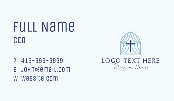 Christian Church Cross Business Card Design Image Preview