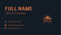 Hipster Mountain Peak Business Card Image Preview