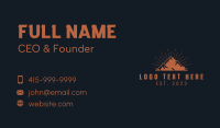 Hipster Mountain Peak Business Card Image Preview