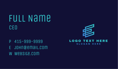 Startup Enterprise Advertising Business Card Image Preview