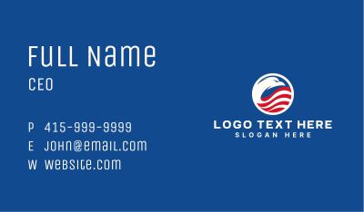 American Flag Eagle Business Card Image Preview