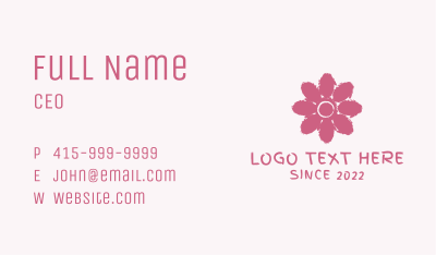 Flower Paint Watercolor  Business Card Image Preview