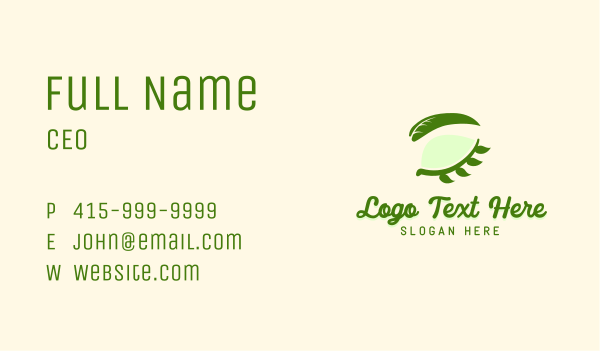Organic Beauty Eye Business Card Design Image Preview