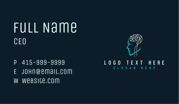 AI Technology Brain Business Card Design Image Preview