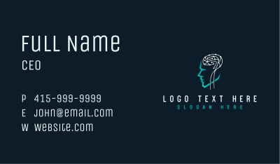 AI Technology Brain Business Card Image Preview