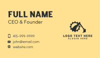 Excavator Cog Contractor Business Card Image Preview