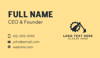 Excavator Cog Contractor Business Card Preview