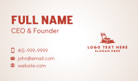 Vintage Lawnmower Yard Business Card Preview