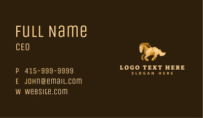 Luxury Horse Stallion  Business Card Image Preview