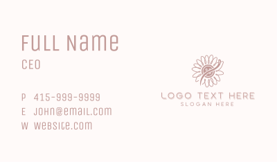 Sunflower Handmade Sewing Business Card Image Preview