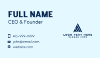 Corporate Firm Letter A Business Card Design