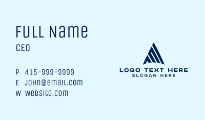 Corporate Firm Letter A Business Card Image Preview