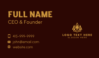 Geometric Crown Insurance Business Card Image Preview