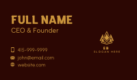 Geometric Crown Insurance Business Card Image Preview