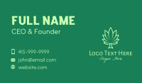 Green Palm Leaf Business Card Image Preview