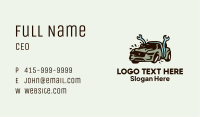 Crushed Car Repair Shop Business Card Image Preview