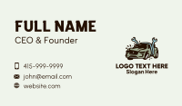 Crushed Car Repair Shop Business Card Design