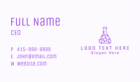 Molecule Chemistry Flask Business Card Image Preview