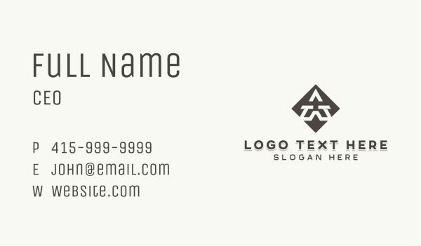 Professional Brand Letter A Business Card Design Image Preview