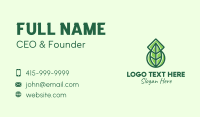 Modern Nature Leaf  Business Card Design