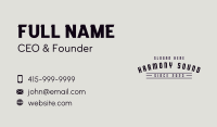 Black Classic Wordmark Business Card Image Preview