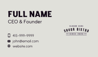 Black Classic Wordmark Business Card Image Preview