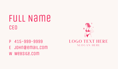 Sexy Lingerie Bikini Business Card Image Preview