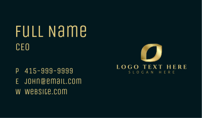 Metallic Luxury Consulting Business Card Image Preview