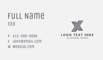 Marketing Stripe Line Business Card Image Preview