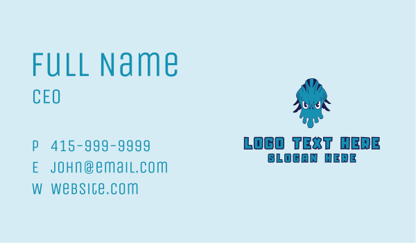 Video Game Monster Character Business Card Design Image Preview
