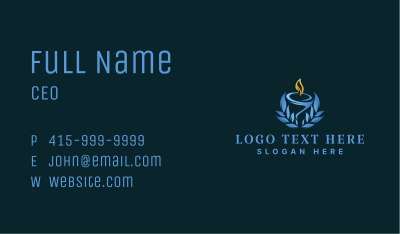 Ritual Candle Flame Business Card Image Preview