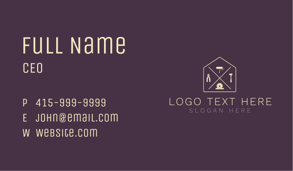 House Builder Tools Business Card Design Image Preview
