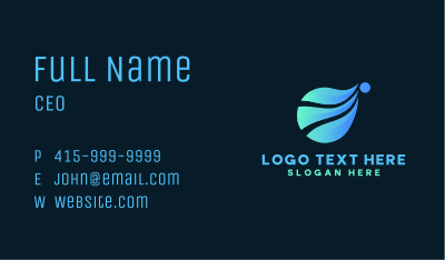 Gradient Abstract Company  Business Card Image Preview
