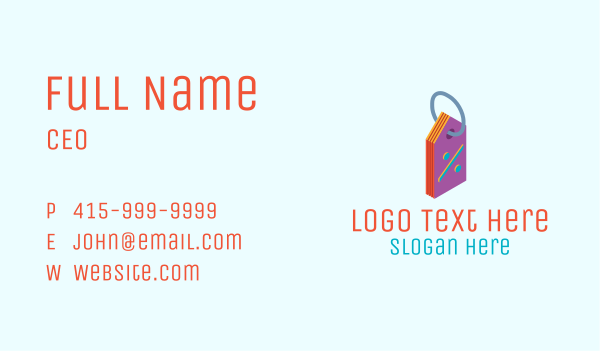 Discount Price Tag Business Card Design Image Preview