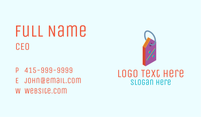 Discount Price Tag Business Card
