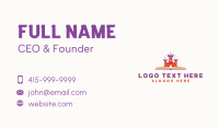 Castle Daycare Learning  Business Card Design