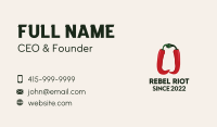 Hand Spicy Pepper  Business Card Image Preview